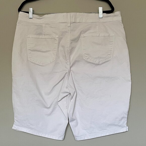 NYDJ Christy White Bermuda Shorts Size 18 - Picture 4 of 6
